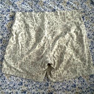 Lululemon white leopard Patterned Shorts